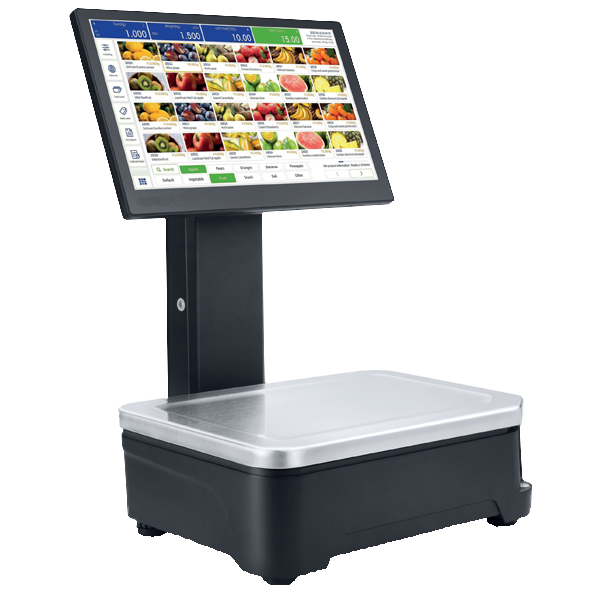 Waagensystem mit Touch für Wochenmarkt, Foodtruck, Imbiss, Einzelhandel, Fleischerei und Supermarkt